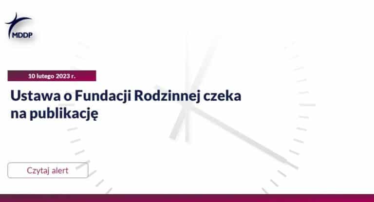 tax alert fundacja rodzinna