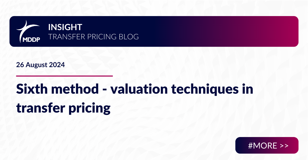 Sixth method - valuation techniques in transfer pricing